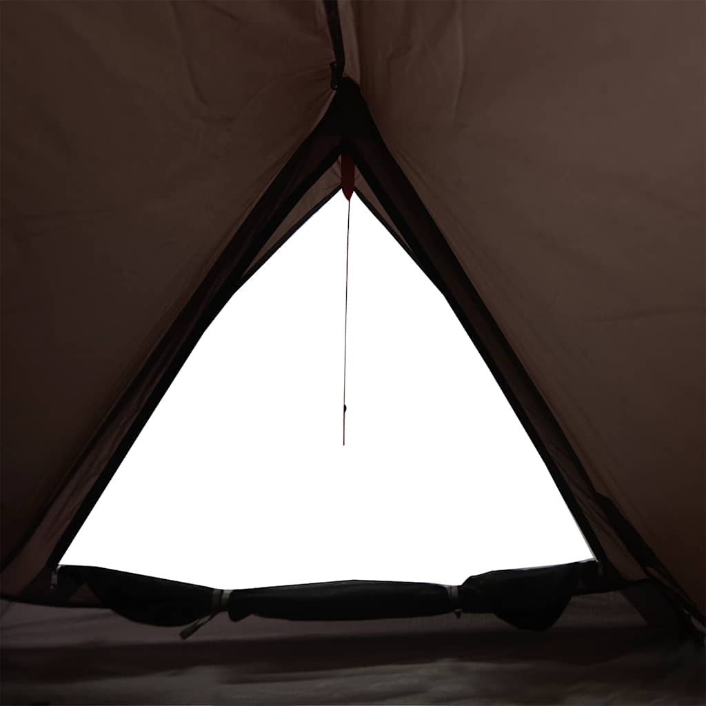 Tenda de campismo para 2 pessoas tecido impermeável castanho