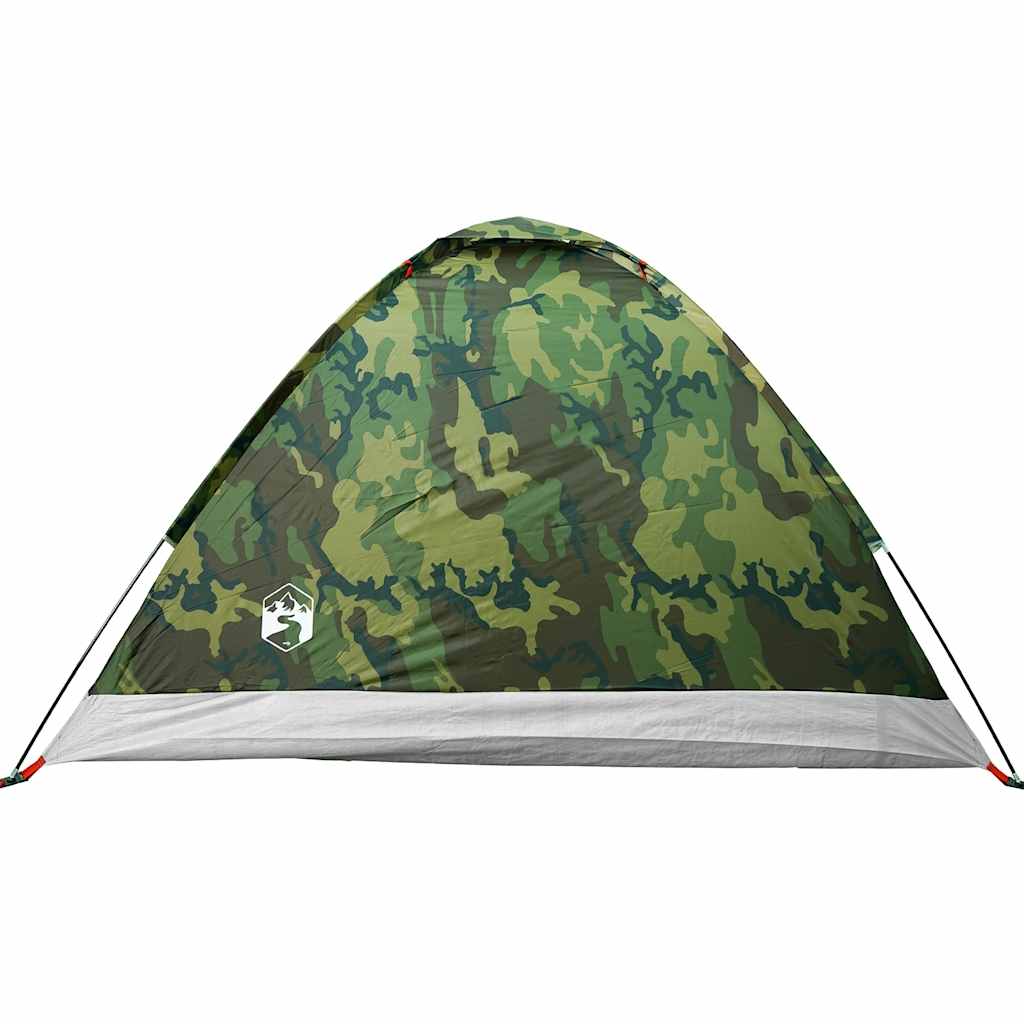 Tenda de campismo cúpula p/ 2 pessoas impermeável camuflagem