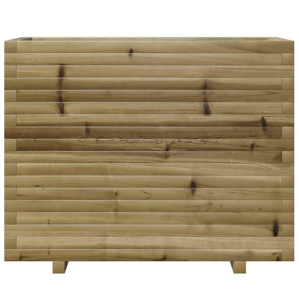 Vaso/floreira de jardim 90x40x72,5 cm madeira pinho impregnada