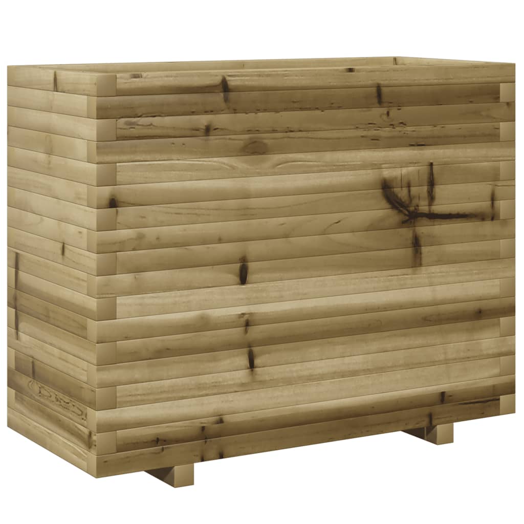 Vaso/floreira de jardim 90x40x72,5 cm madeira pinho impregnada