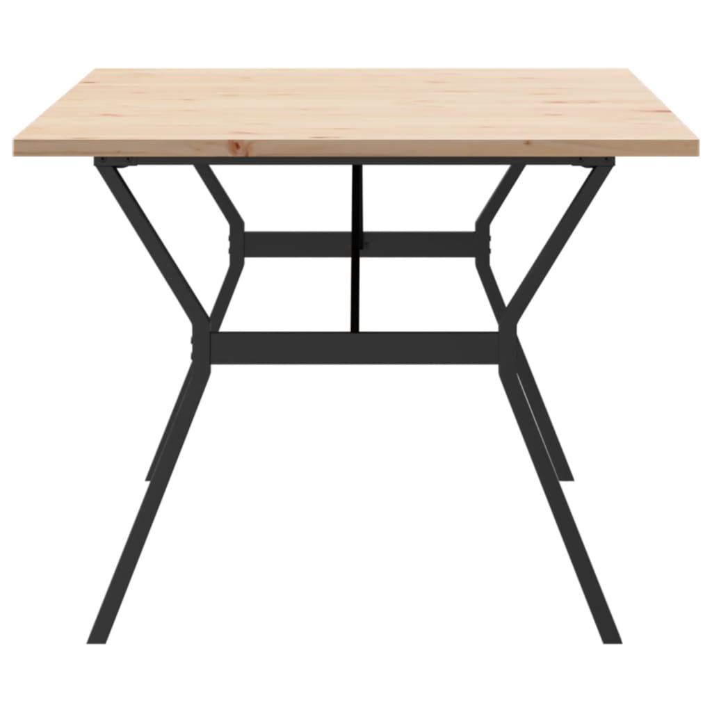 Mesa de jantar estrutura X 200x100x75,5 cm pinho/aço