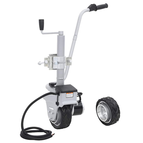 Roda jockey motorizada para atrelado alumínio 12 V 350 W