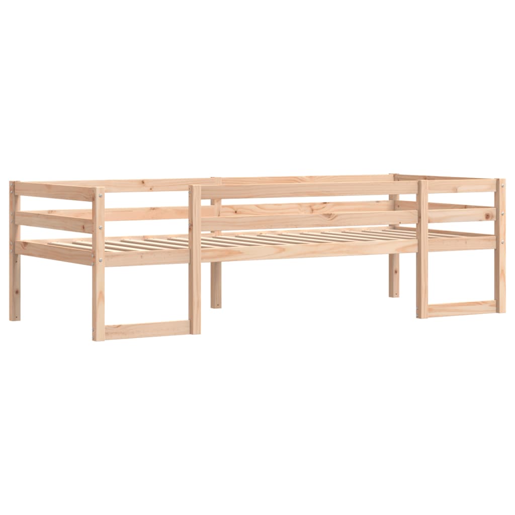 Estrutura de cama infantil 90x190 cm madeira de pinho maciça