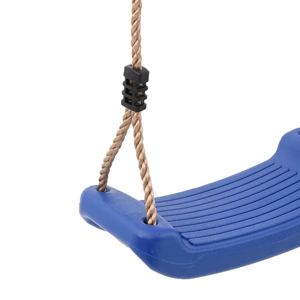 Banco baloiço infantil de exterior com corda ajustável azul