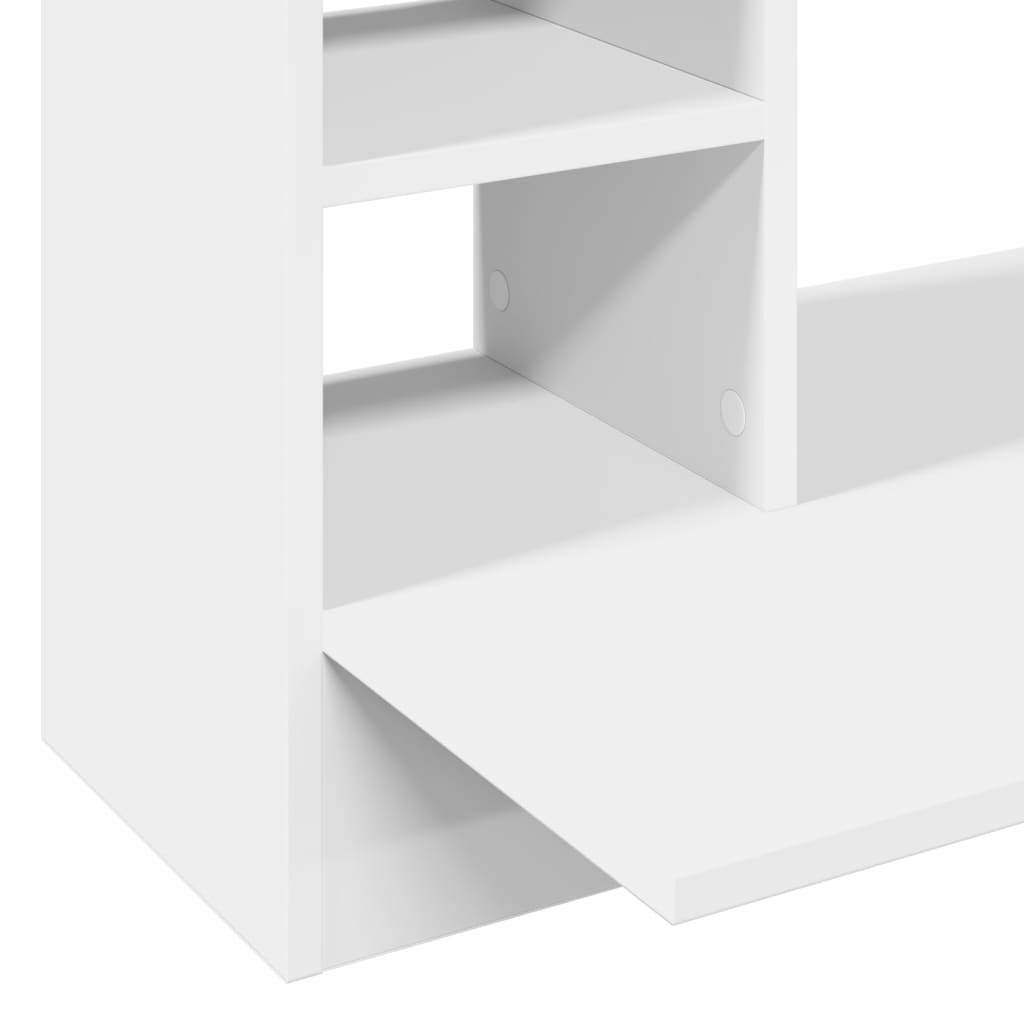 Secretária de parede 105x48x75 cm derivados de madeira branco