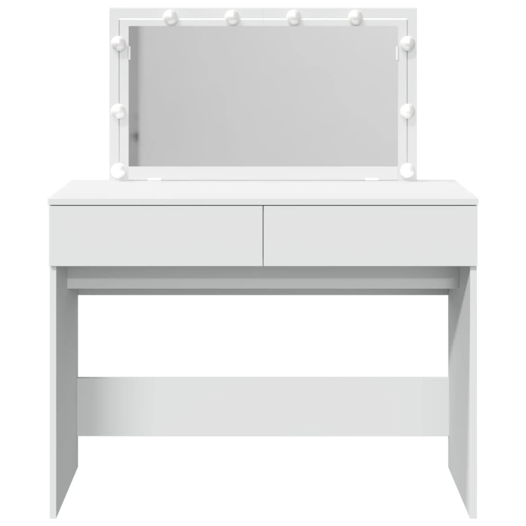 Toucador com LEDs 100x40x120 cm branco