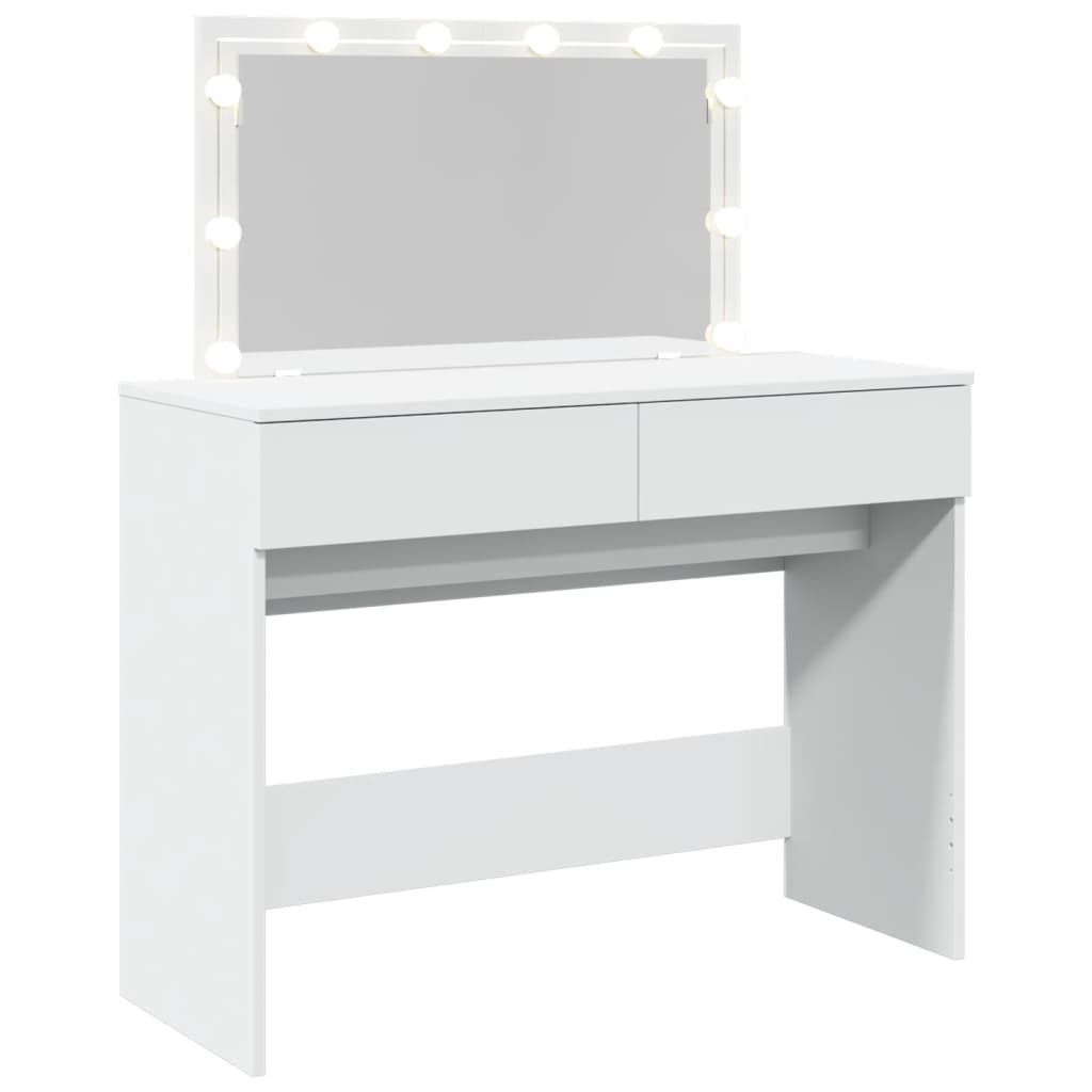Toucador com LEDs 100x40x120 cm branco