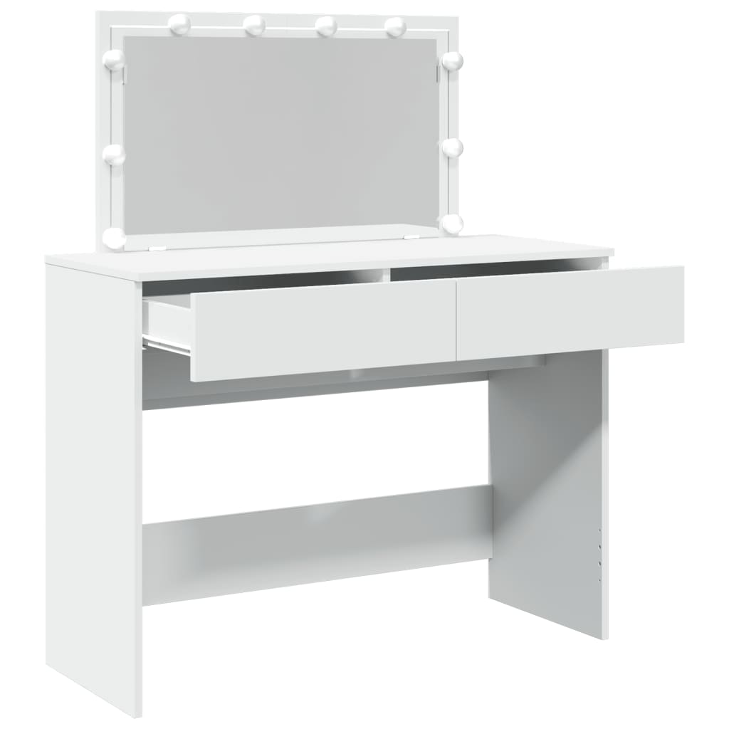 Toucador com LEDs 100x40x120 cm branco