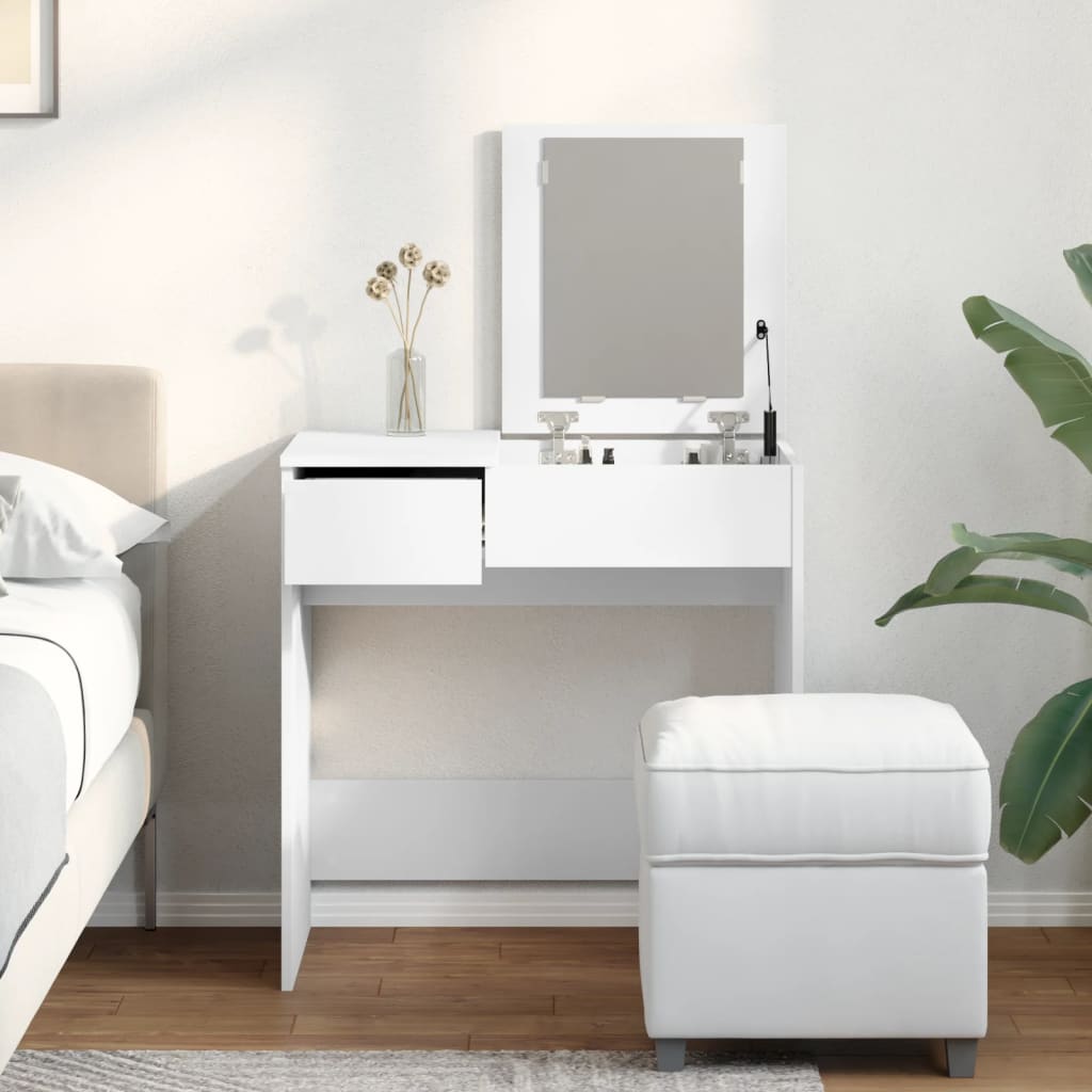 Toucador com espelho 73x46,5x120 cm cor branco