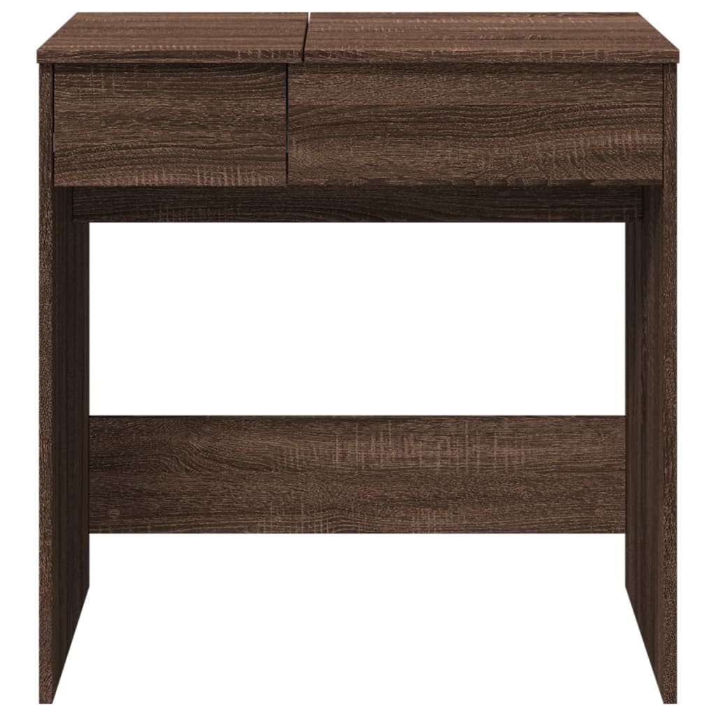 Toucador com espelho 73x46,5x120 cm cor carvalho castanho