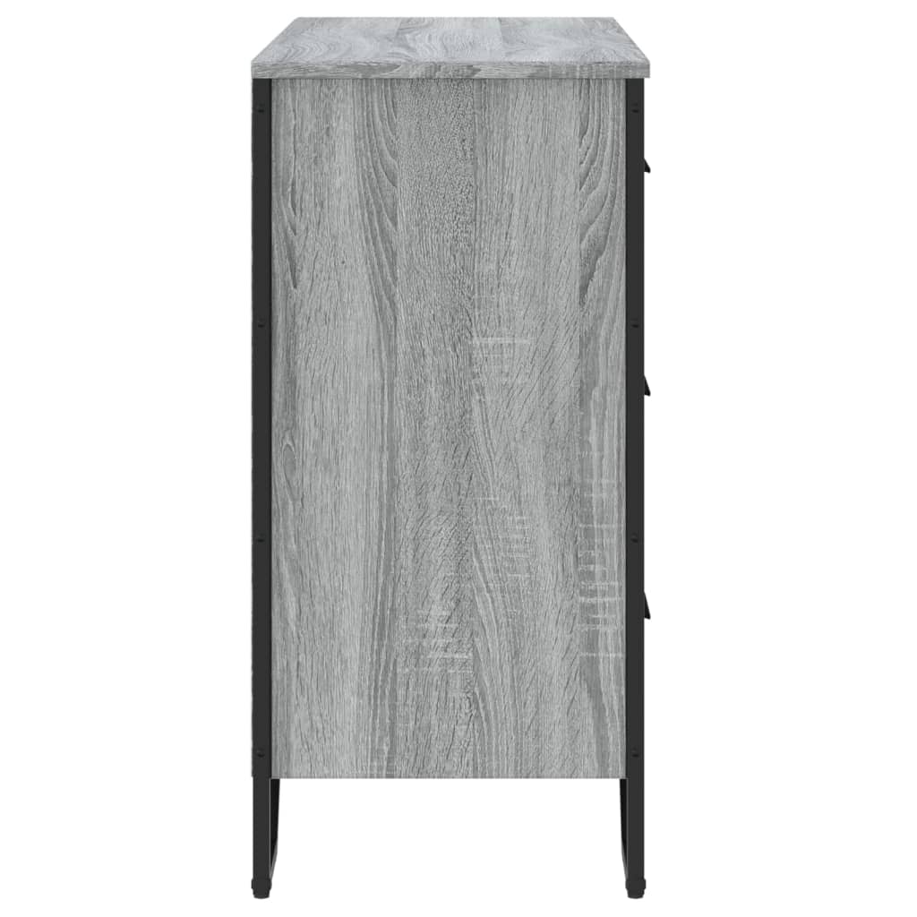 Cómoda 91x35,5x74,5 cm derivados de madeira cinzento sonoma