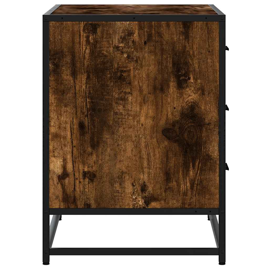 Cómoda de 3 Gavetas - 70x41x56 cm - Derivados Madeira Carvalho Fumado