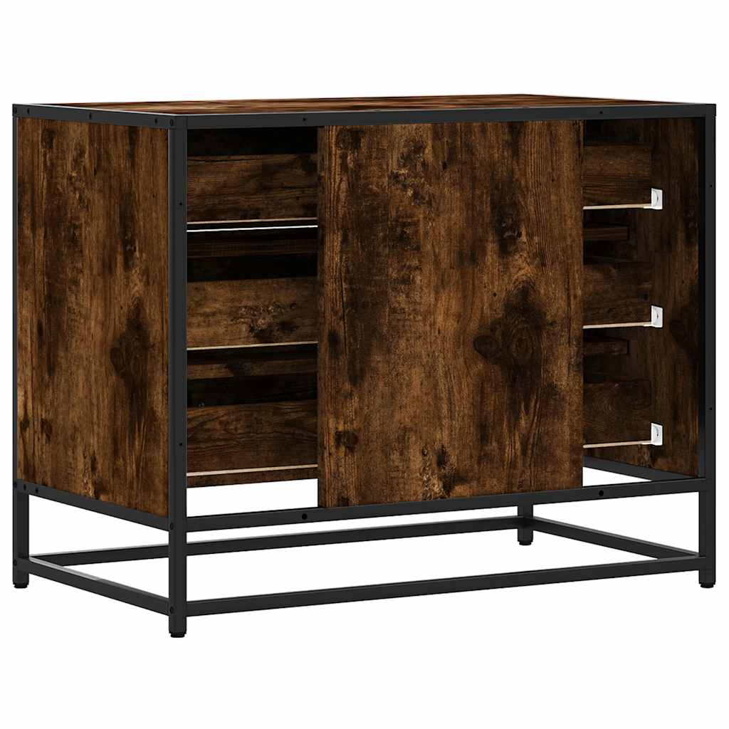Cómoda de 3 Gavetas - 70x41x56 cm - Derivados Madeira Carvalho Fumado