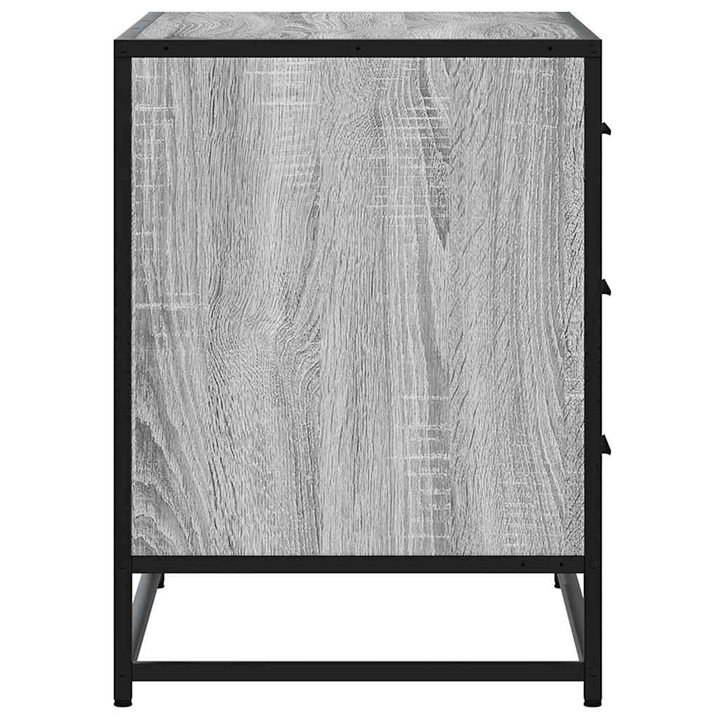 Cómoda com 3 Gavetas - 70x41x56 cm - deriv. madeira - cinzento sonoma