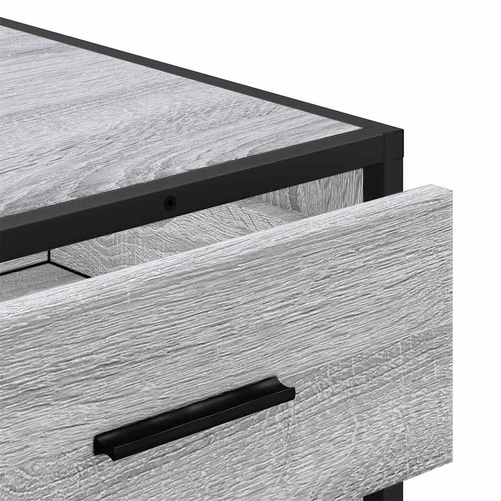 Cómoda com 3 Gavetas - 70x41x56 cm - deriv. madeira - cinzento sonoma