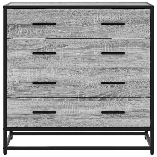Cómoda com 4 Gavetas - 70x41x70 cm deriv. madeira - cinzento sonoma