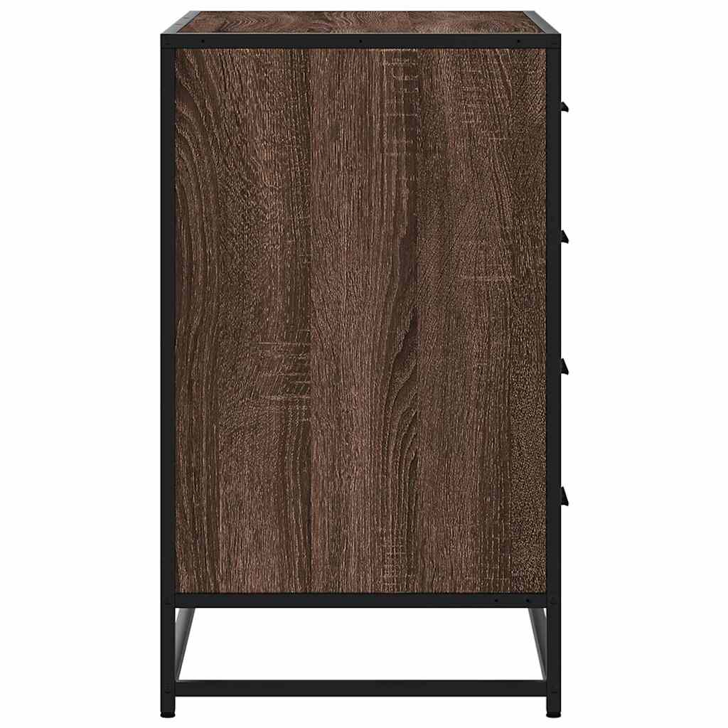 Cómoda com 4 Gavetas - 70x41x70 - cm - Derivados Madeira Carvalho Castanho