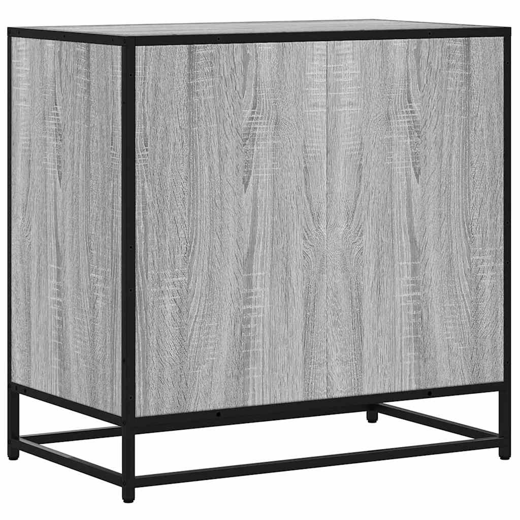 Cómoda com 1 Prateleira Aberta e 3 Gavetas - 70x41x70 cm - deriv. madeira - cinzento sonoma