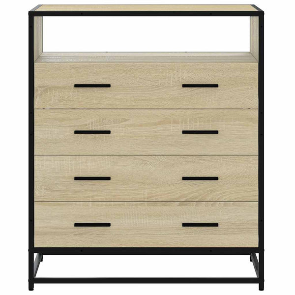 Cómoda com 4 Gavetas - 70x41x83,5 cm deriv. madeira - carvalho sonoma