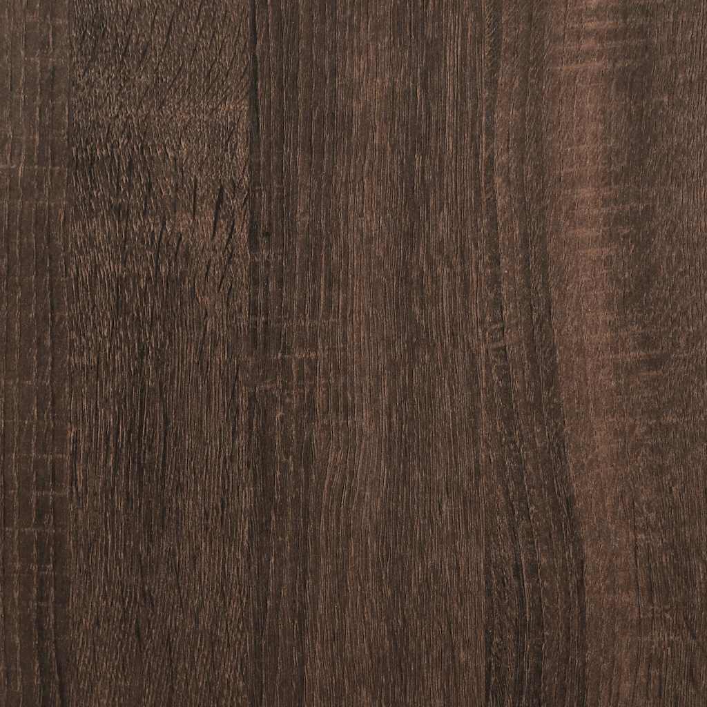 Cómoda com 1 Prateleira Aberta e 4 Gavetas - 70x41x83,5 cm - Madeira Carvalho Castanho
