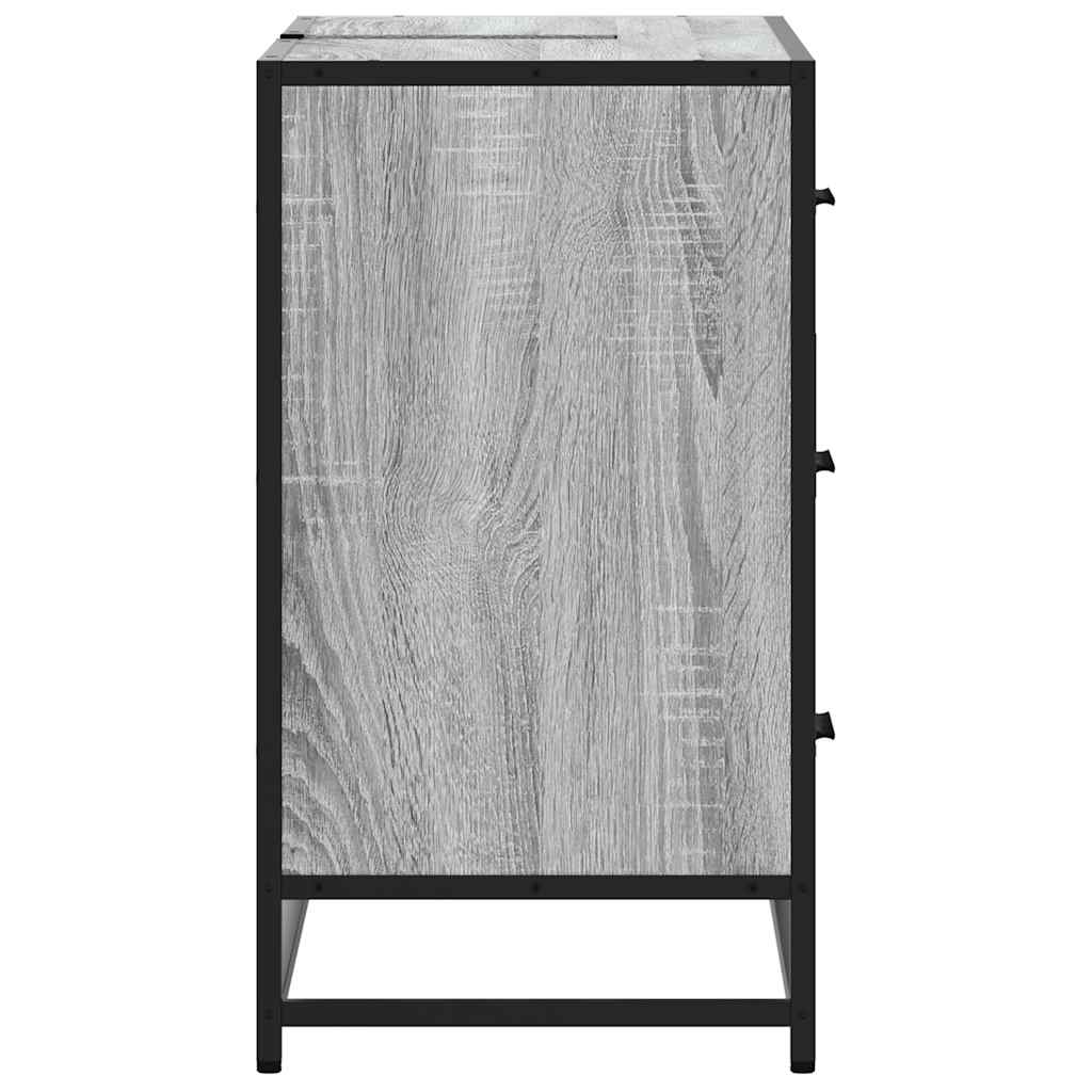 Armário p/ lavatório WC 80x33x60 cm deriv.madeira cinza sonoma