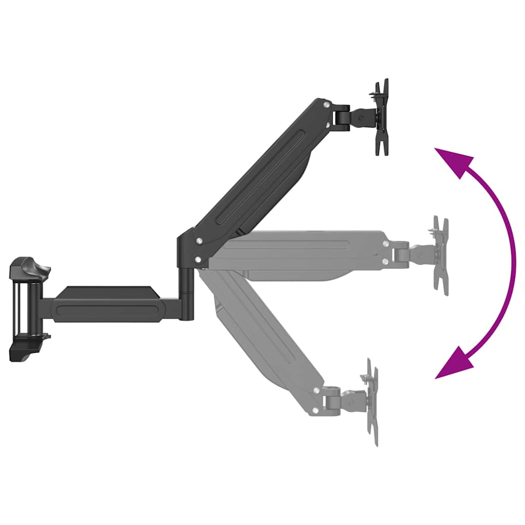 Suporte parede p/ monitor ecrã de 27" máx. mola a gás 10 kg