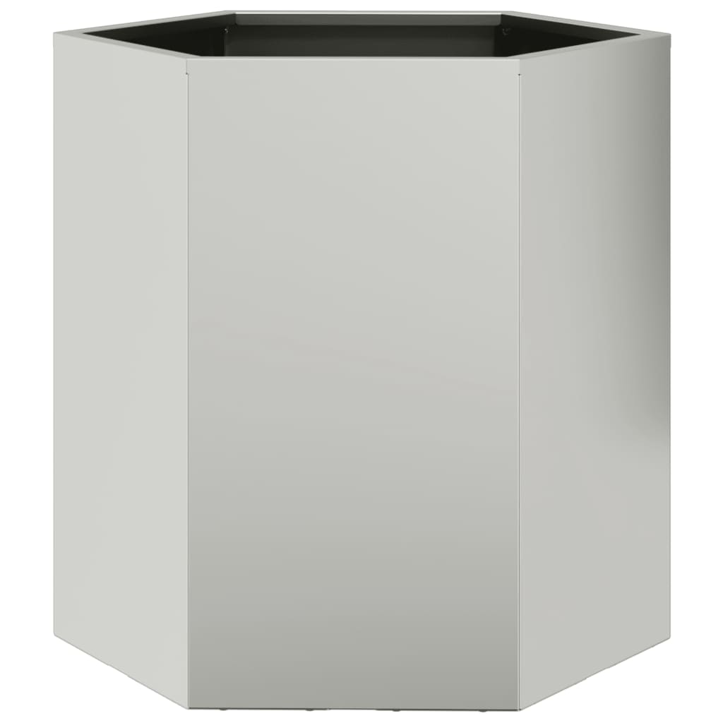 Vasos floreiras jardim hexagonal 46x40x45cm resistência ao aço