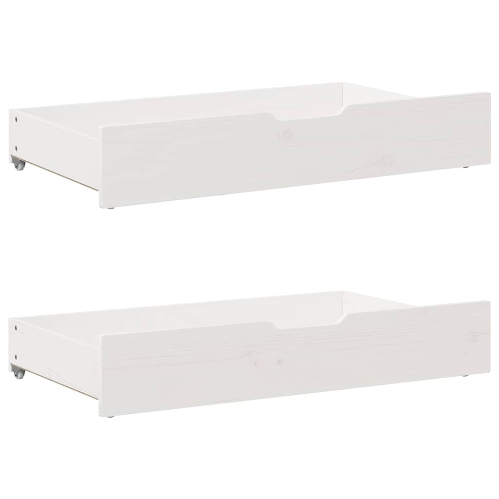 Estrutura de cama infantil c/ gavetas 80x200 cm pinho maciço