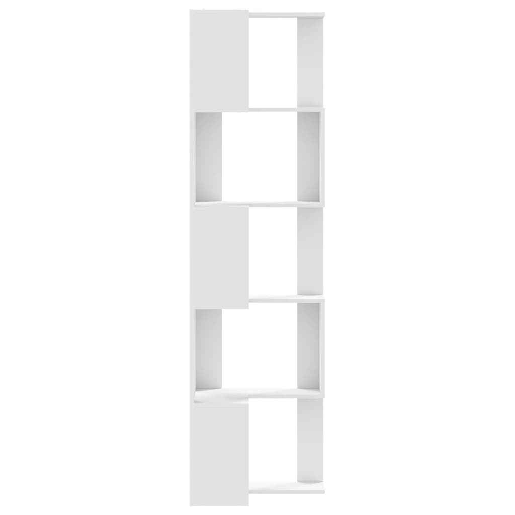 Estante canto 5 prateleiras 50x50x179 cm deriv. madeira branco