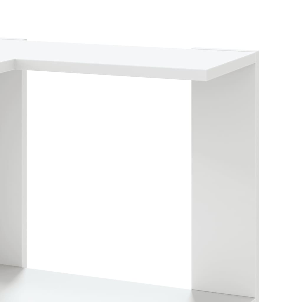 Estante canto 5 prateleiras 50x50x179 cm deriv. madeira branco