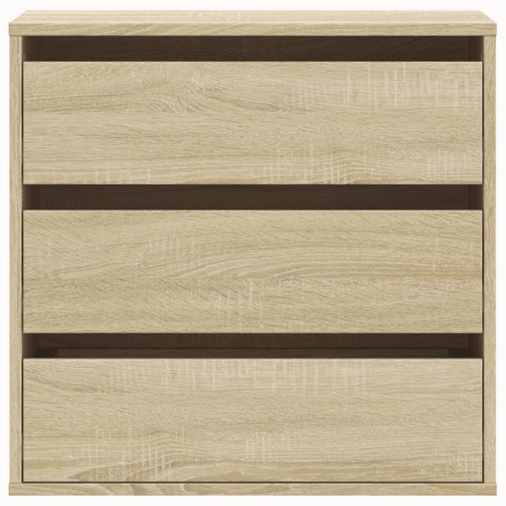 Cómoda com 3 Gavetas - 60x41x58 cm - derivados de madeira - carvalho sonoma