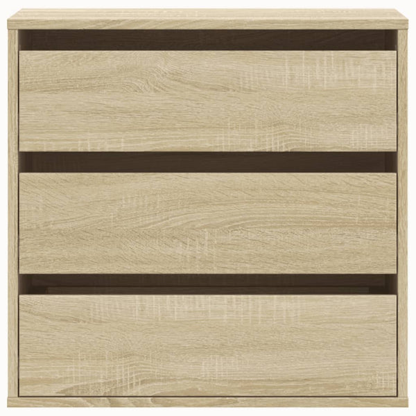 Cómoda com 3 Gavetas - 60x41x58 cm - derivados de madeira - carvalho sonoma