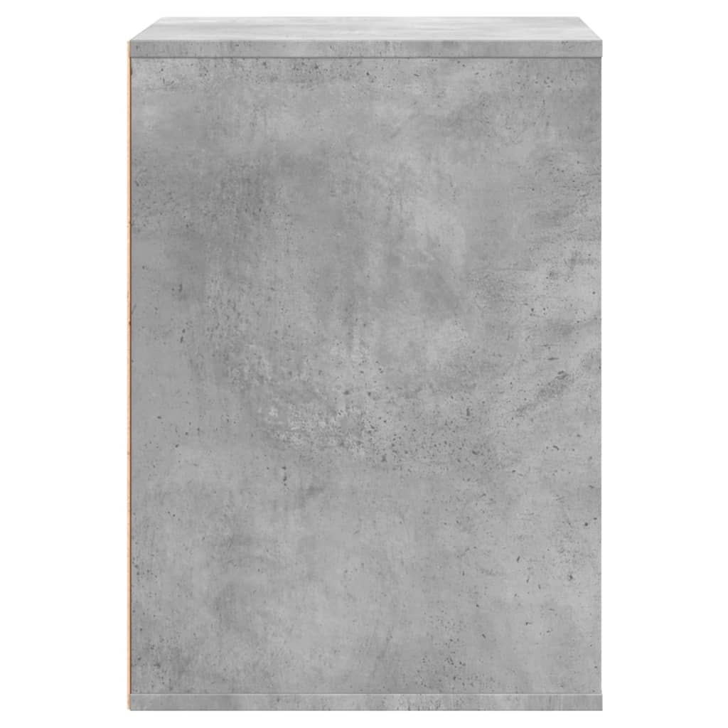 Cómoda com 3 Gavetas - 60x41x58 cm - derivados de madeira - cinzento cimento