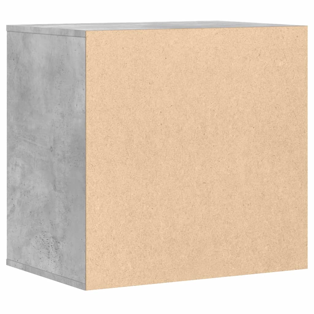 Cómoda com 3 Gavetas - 60x41x58 cm - derivados de madeira - cinzento cimento