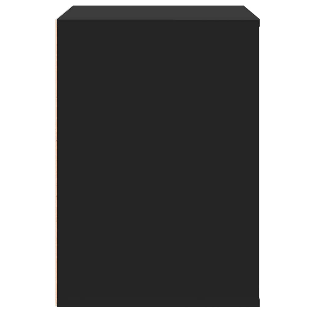 Cómoda com 3 Gavetas - 80x41x58 cm - derivados de madeira - preto
