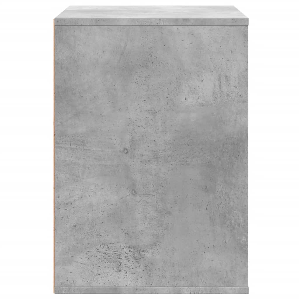 Cómoda com 3 Gavetas - 80x41x58 cm - derivados de madeira - cinzento cimento
