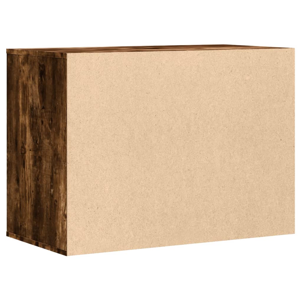 Cómoda com 3 Gavetas - 80x41x58 cm - derivados de madeira - carvalho rústico