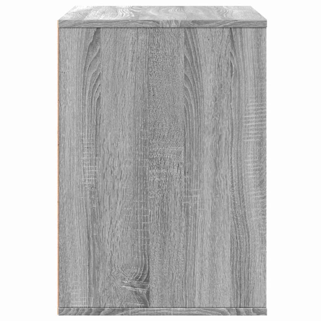 Cómoda com 3 Gavetas - 80x41x58 cm - derivados de madeira - cinzento sonoma