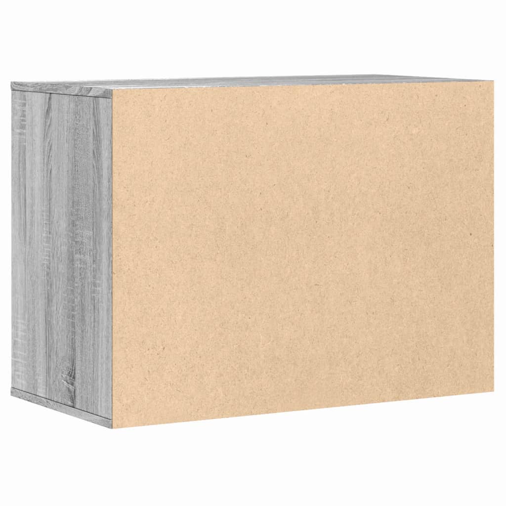 Cómoda com 3 Gavetas - 80x41x58 cm - derivados de madeira - cinzento sonoma