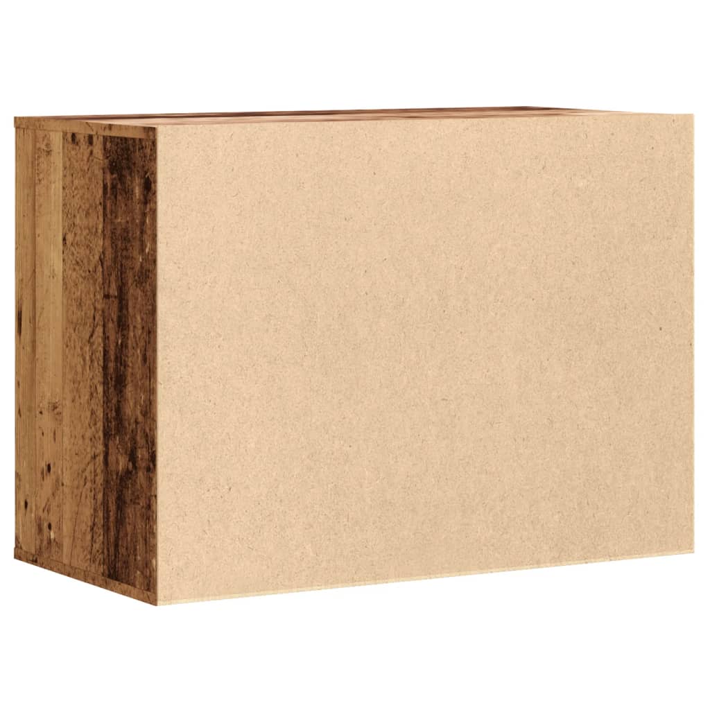 Cómoda com 3 Gavetas - 80x41x58 cm - derivados de madeira - madeira velha