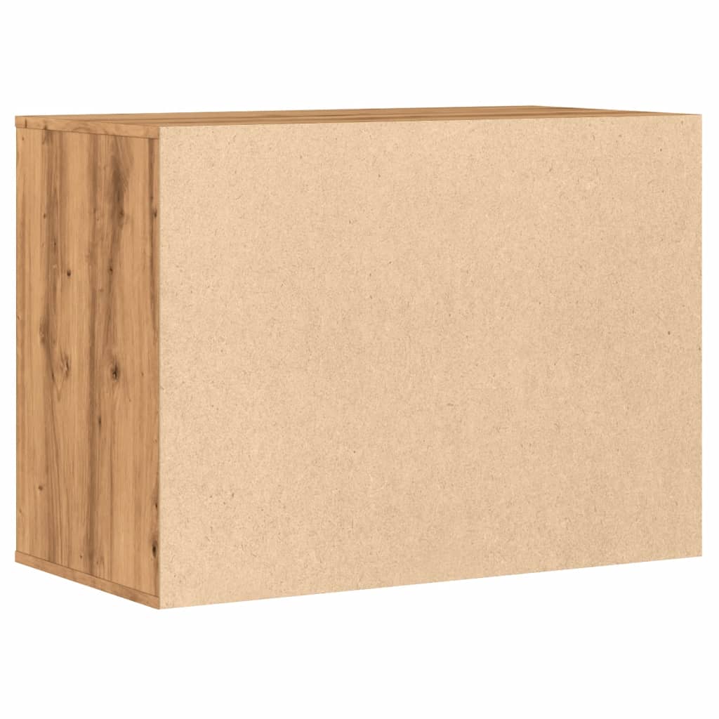 Cómoda com 3 Gavetas - 80x41x58 cm - derivados de madeira - carvalho artisiano