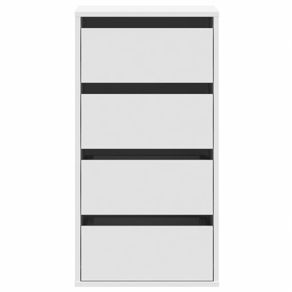 Cómoda com 4 Gavetas - 40x41x76 cm - derivados de madeira - branco