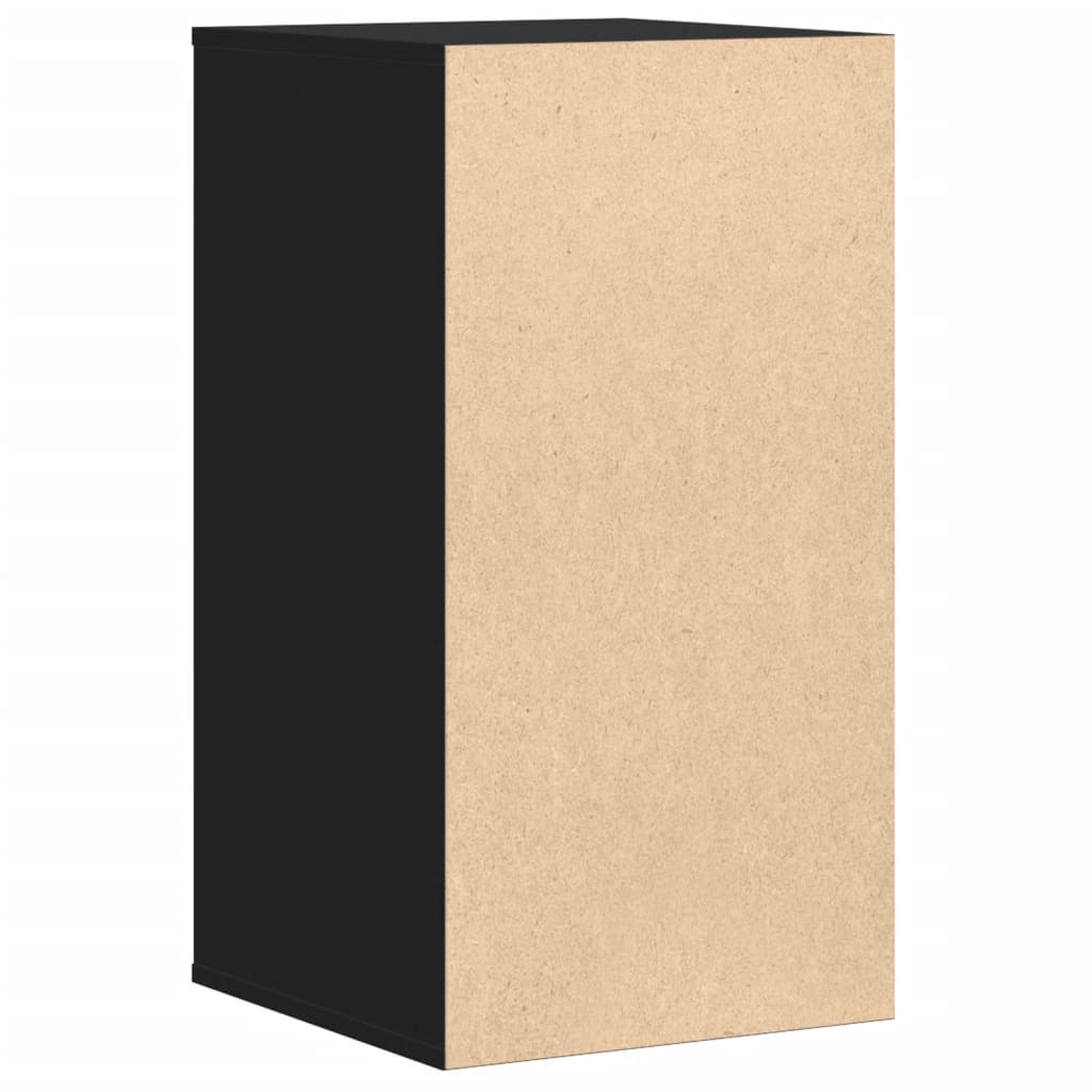 Cómoda com 4 Gavetas - 40x41x76 cm - derivados de madeira - preto