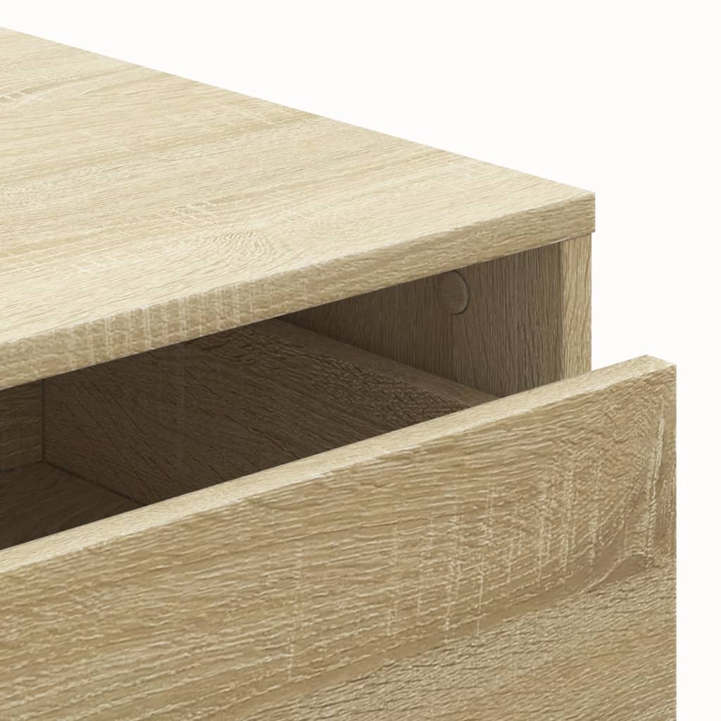 Cómoda com 4 Gavetas - 40x41x76 cm - derivados de madeira - carvalho sonoma