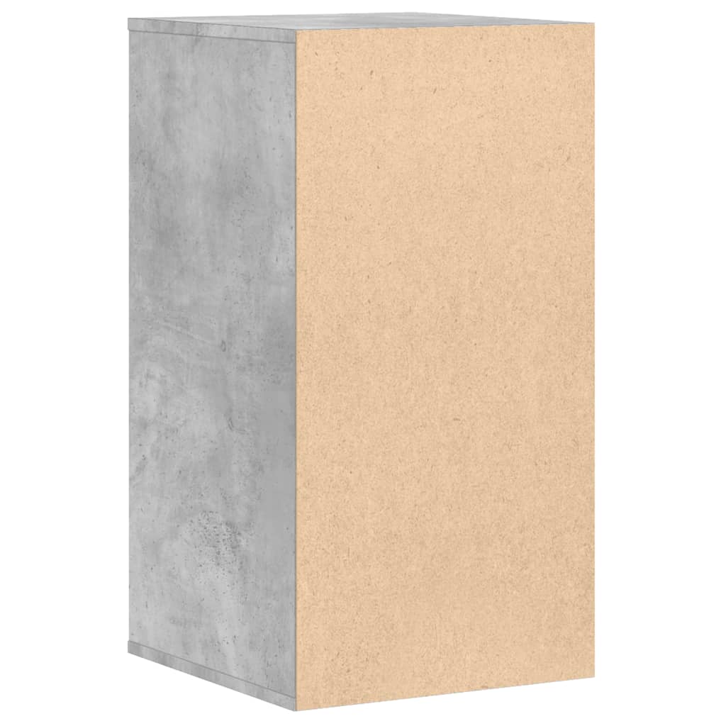 Cómoda com 4 Gavetas - 40x41x76 cm - derivados de madeira - cinzento cimento
