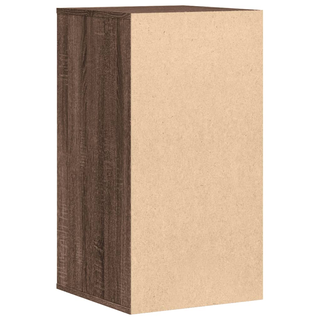 Cómoda com 4 Gavetas - 40x41x76 cm - derivados de madeira - carvalho castanho