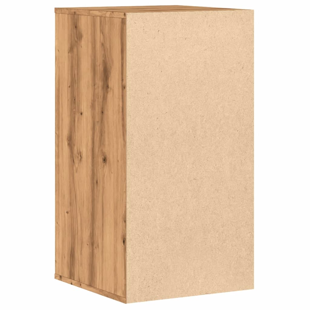 Cómoda com 4 Gavetas - 40x41x76 cm - derivados de madeira - carvalho artisiano