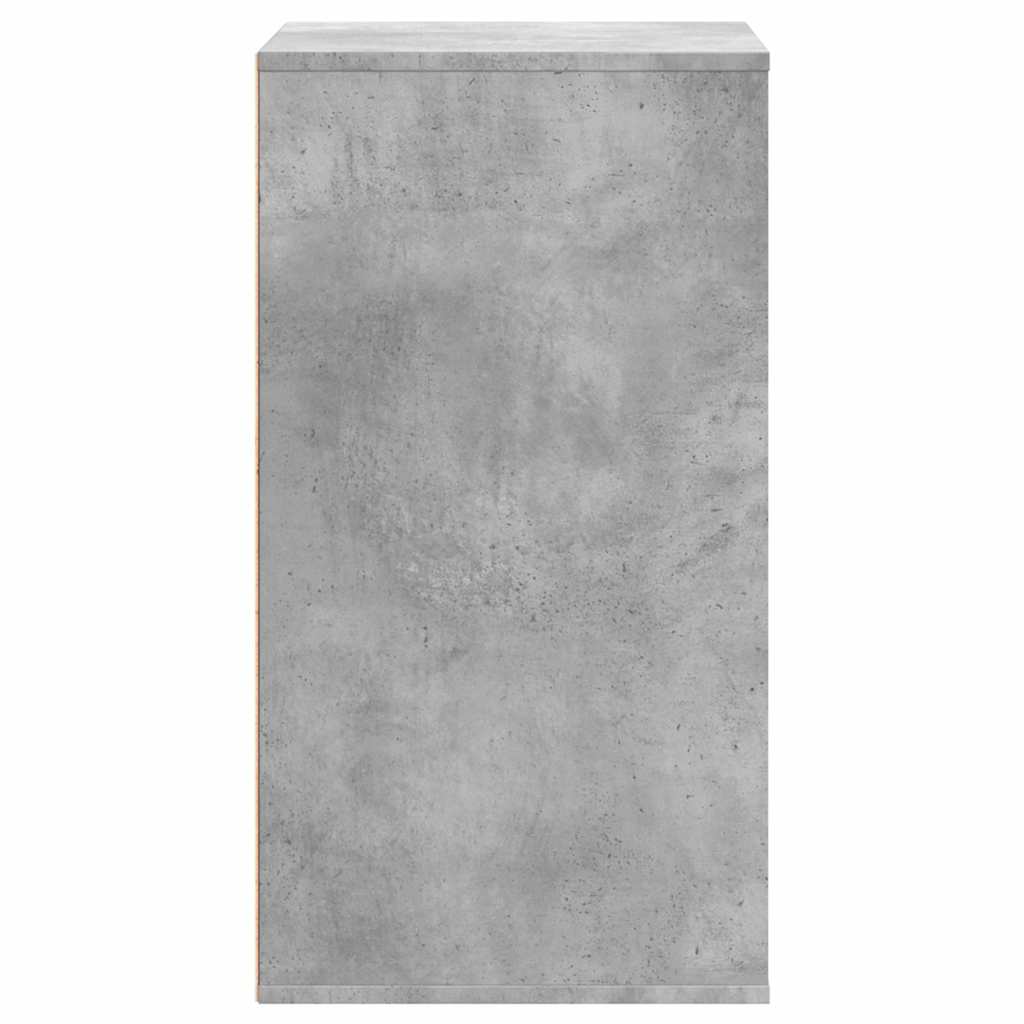 Cómoda com 4 Gavetas - 60x41x76 cm - derivados de madeira - cinzento cimento
