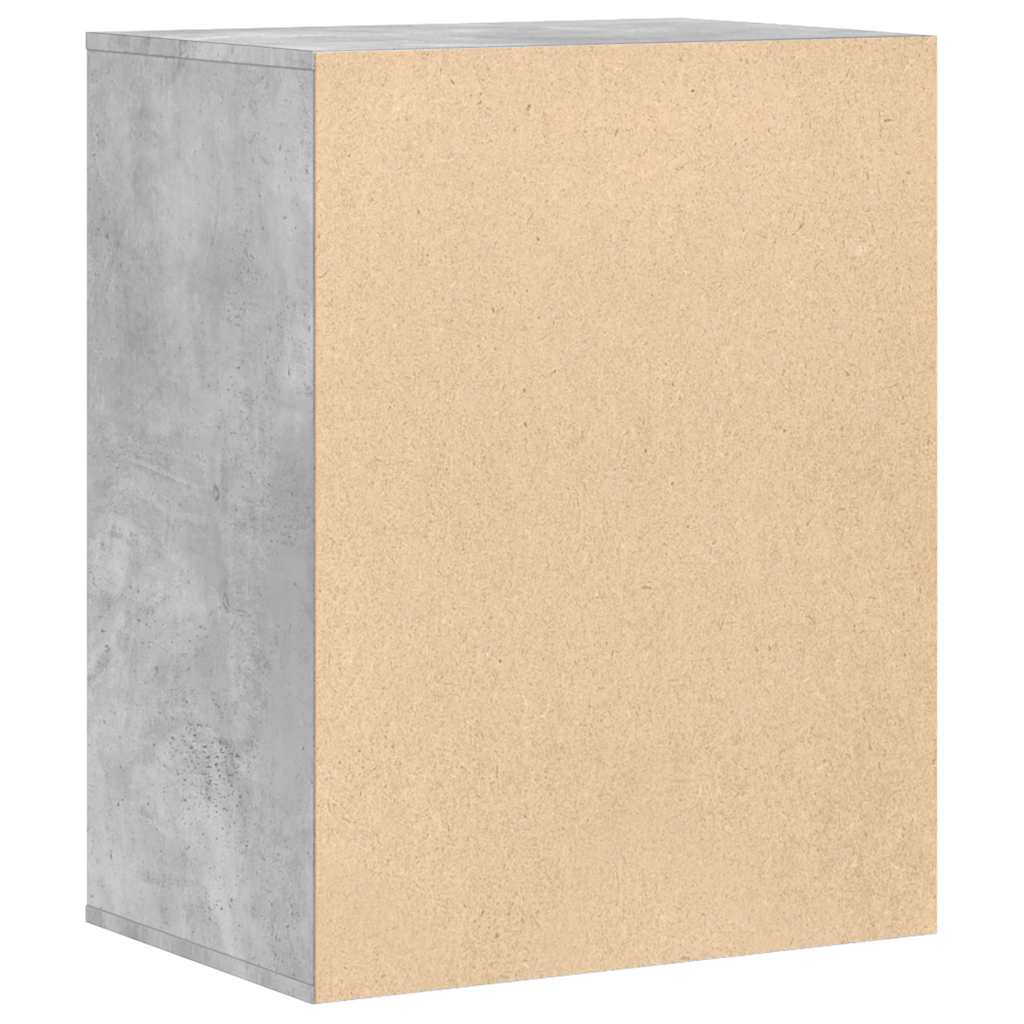 Cómoda com 4 Gavetas - 60x41x76 cm - derivados de madeira - cinzento cimento