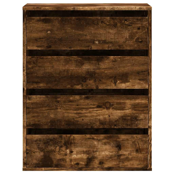 Cómoda com 4 Gavetas - 60x41x76 cm - derivados de madeira - carvalho rústico
